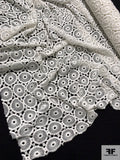 Circle Medallion Guipure Lace - Off-White