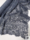Paisley Guipure Lace - Dusty Navy