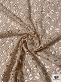 Paisley Leaf Guipure Lace - Tan