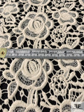 Dense Floral Guipure Lace - Natural