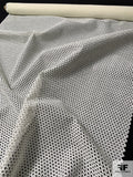 Swiss Jakob Schlaepfer Geometric Straw Lace - Off-White