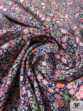 Liberty of London Ditsy Floral Printed Cotton Lawn - Navy / Multicolor