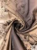 Blended Paisley Printed Cotton Batiste - Shades of Brown
