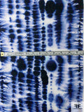 Tie-Dye Printed Cotton Batiste - Navy / Blue / White