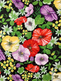 Botanical Floral Printed Cotton Voile - Multicolor