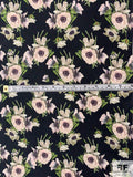 Adam Lippes Signature Floral Printed Silk and Cotton Lawn - Black / Green / Earth