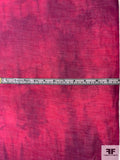 Tie-Dye Printed Silk and Cotton Voile - Magenta