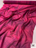 Tie-Dye Printed Silk and Cotton Voile - Magenta