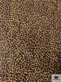 Baby Leopard Printed Stretch Tulle - Tan / Black