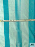 Vertical Shadow Striped Netting - Turquoise