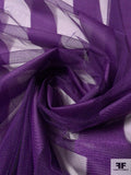 Vertical Shadow Striped Netting - Purple