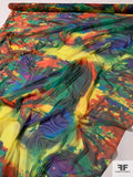 Bold Abstract Printed Stretch Mesh - Multicolor