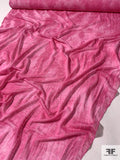 Tie-Dye Printed Super Fine Cotton-Rayon Jersey Knit - Bubblegum Pink