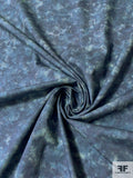 Japanese Deep Tie-Dye Printed Cotton Lawn - Navy / Grey