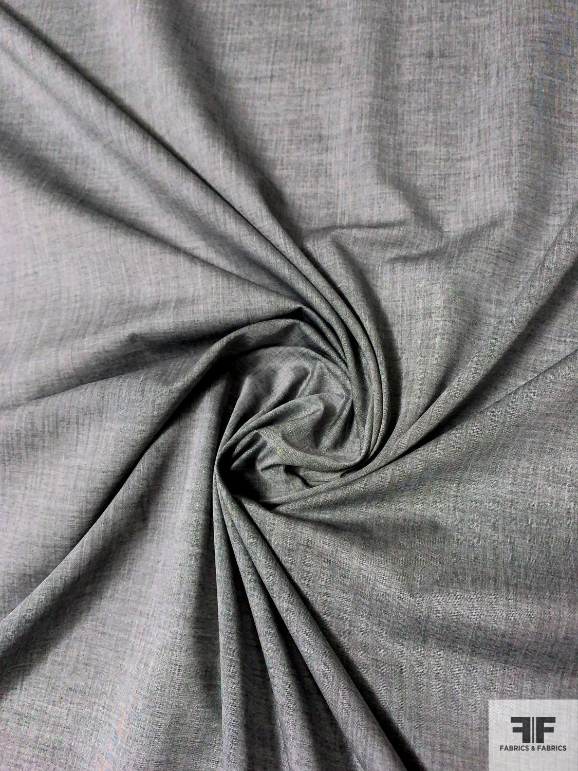 Basic Fine Cotton Shirting - Dark Grey