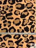 Leopard Printed Laundered Cotton Lawn - Golden Tan / Tan / Black