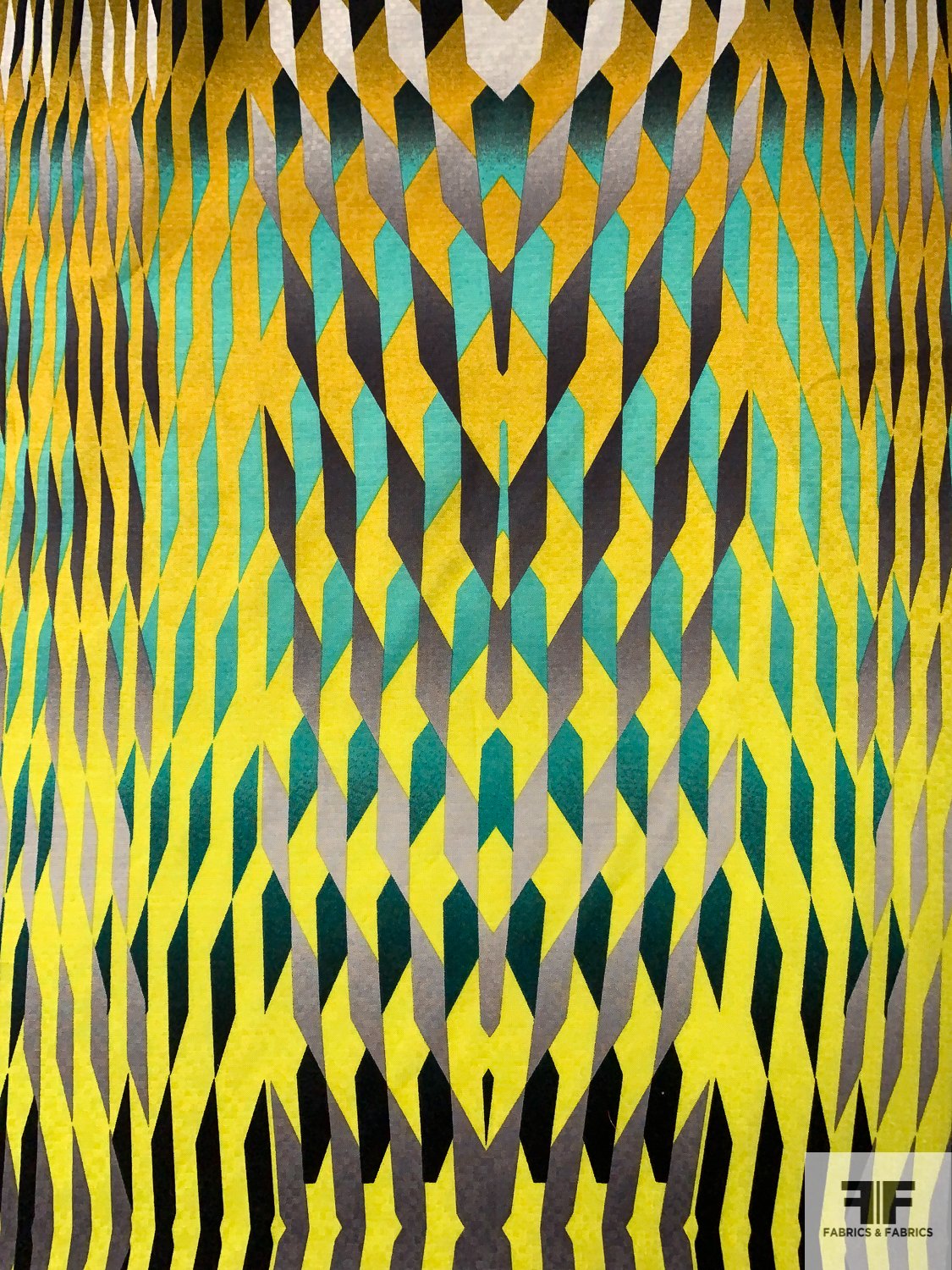 Geometric Chartreuse Velvet Fabric By The Yard, Jacquard Velvet Fabric in  2023