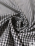 Gingham Yarn-Dyed Cotton Voile - Black / White