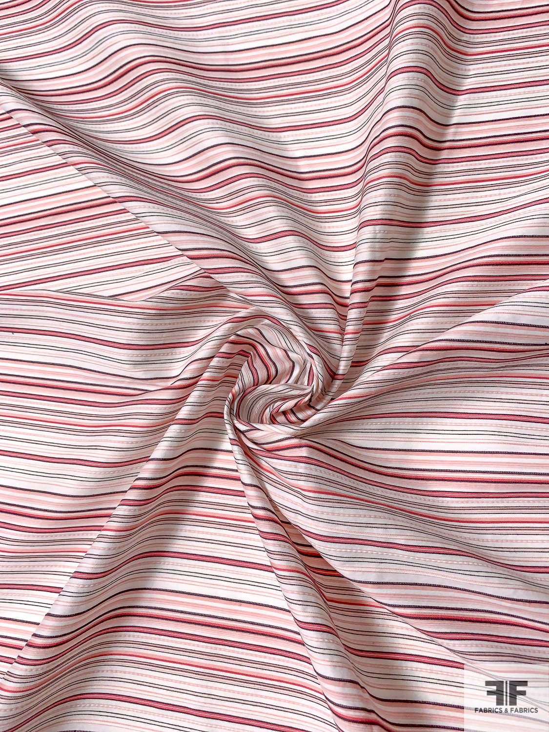 Horizontal Thin Texture Striped Yarn-Dyed Cotton with Vertical