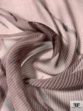 Streaks and Striations Printed Silk Chiffon - Earthy Brown / Grey