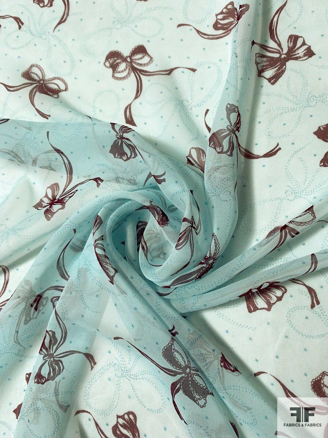 Silk Chiffon Ribbon Turquoise