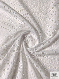 Lela Rose Medallion Eyelet Embroidered Cotton - White