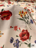 Beautiful Floral Printed Silk Georgette - Reds / Greens / Blues / Cream