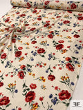 Beautiful Floral Printed Silk Georgette - Reds / Greens / Blues / Cream