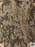 French Abstract Metallic Brocade - Antique Gold / Bronze