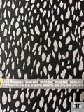 Animal-Like Pattern Twill Weave Reversible Brocade - Black / White