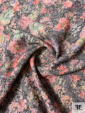 Dreamy Floral Stretch Metallic Brocade - Multicolor