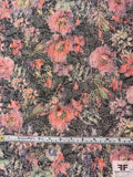 Dreamy Floral Stretch Metallic Brocade - Multicolor