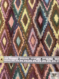 Tapestry Look Ethnic Diamond Stretch Brocade - Multicolor
