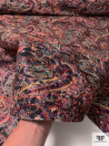 Italian Lightweight Wool Blend Coating with Printed Yarns - Multicolor