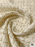 Italian Glam Couture Tweed with Lurex - Ivory / Gold