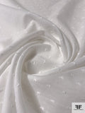 Swiss Dot Cotton Voile - White