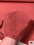 Basic Two-Tone Wool Suiting - Red / Blushy Pink