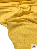 Italian Basketweave-Like Cotton Suiting - True Yellow