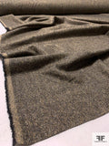 Italian Mini Honeycomb Wool Suiting - Tan / Brown / Black