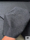 Italian Wool Blend Flannel Gabardine - Denim Navy