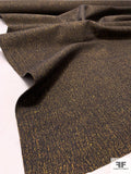 Italian Speckled-Look Jacket Weight Bonded Suiting - Deep Espresso / Ochre