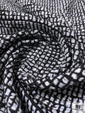 Made in England Yarn Weave Couture Tweed - Black / White