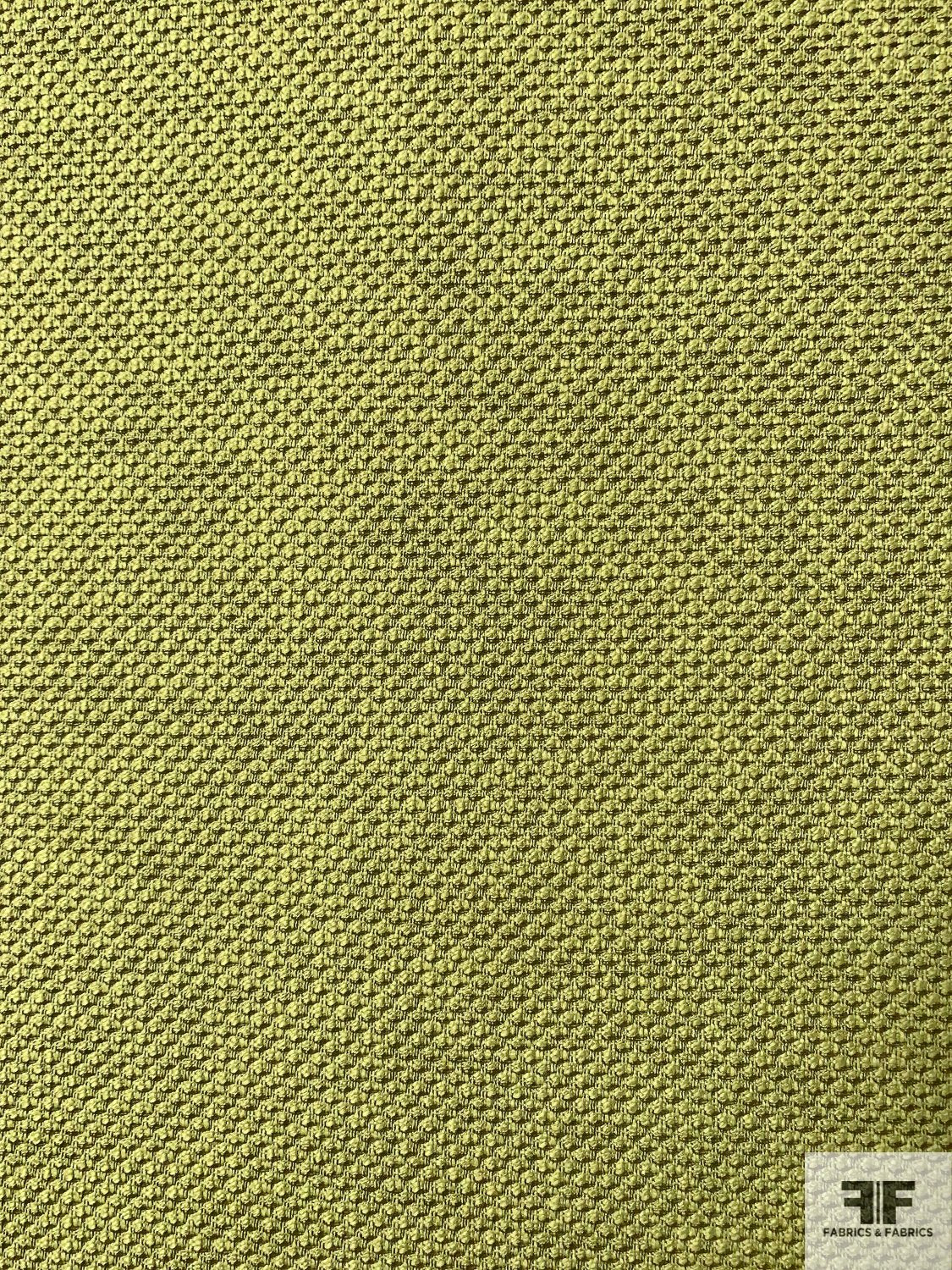 Basic Cotton Tweed Suiting - Dusty Chartreuse / Olive Green