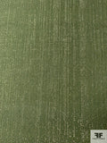 Linen-Weave Silk and Lurex Suiting - Earthy Green / Gold