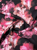 Oceana Floral Printed Scuba - Shades of Pink / White / Black