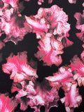 Oceana Floral Printed Scuba - Shades of Pink / White / Black