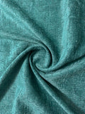 Embossed Chenille Velveteen - Teal-Turquoise