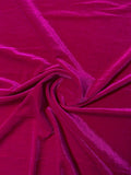 Basic Stretch Polyester Velvet - Magenta