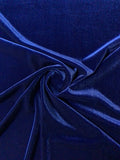 Basic Stretch Polyester Velvet - Royal Blue