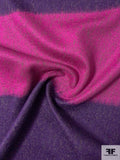 Italian Wool Blend Lightweight Coating Panel - Magenta / Purple